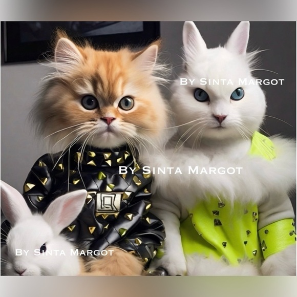 Digital art by me imaginary characters for pet lovers and fashion lovers - Picture 1 of 9